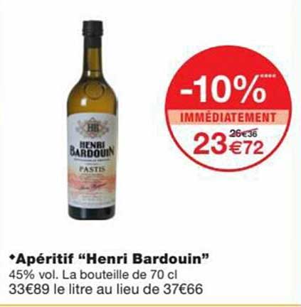 apéritif "henri bardouin"