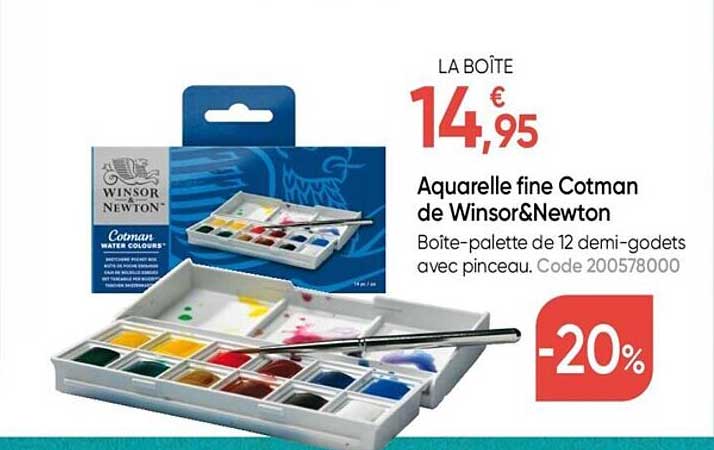 aquarelle fine cotman de winsor & newton