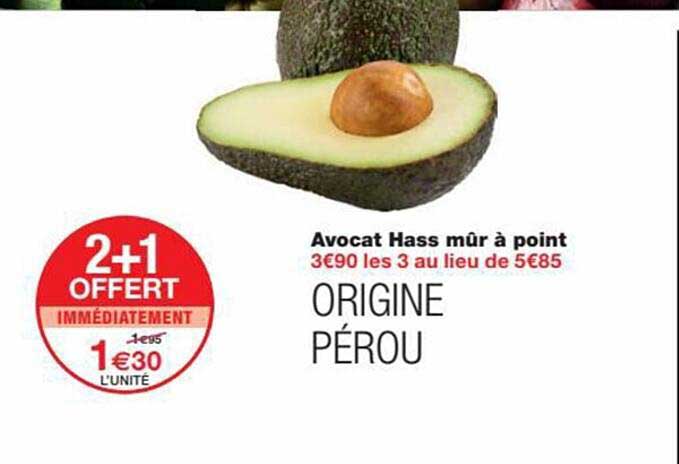 Avocat Hass Mûr à Point