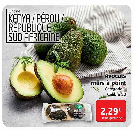 avocats mûrs à point