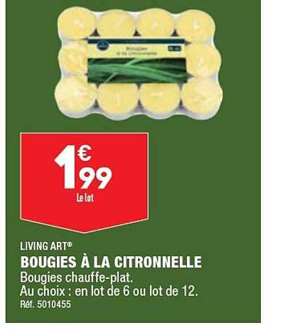 Bougies à La Citronnelle Living Art