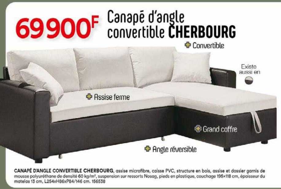 Canapé D'angle Convertible Cherbourg