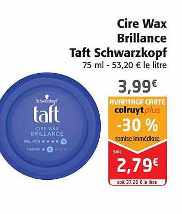 cire wax brillance taft schwarzkopf