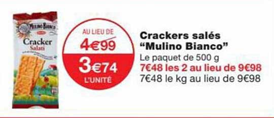 crackers salés "mulino bianco"