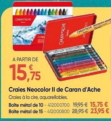 craies neocolor II de caran d'ache