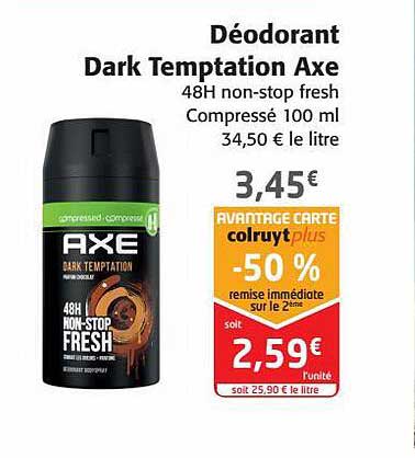déodorant dark tempation axe