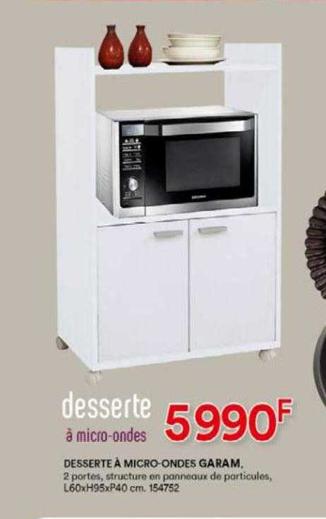 desserte à micro-ondes garam