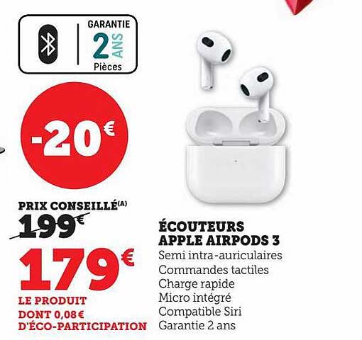 écouteurs Apple Airpods 3