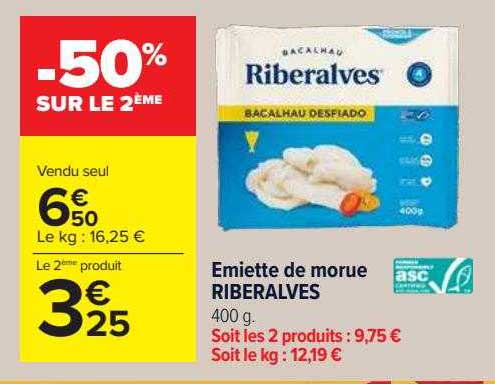 émiette de morue riberalves