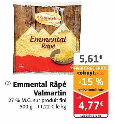 Emmental Râpé Valmartin