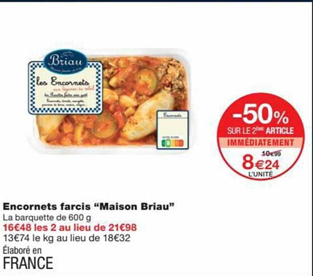 Encornets Farcis "maison Briau"