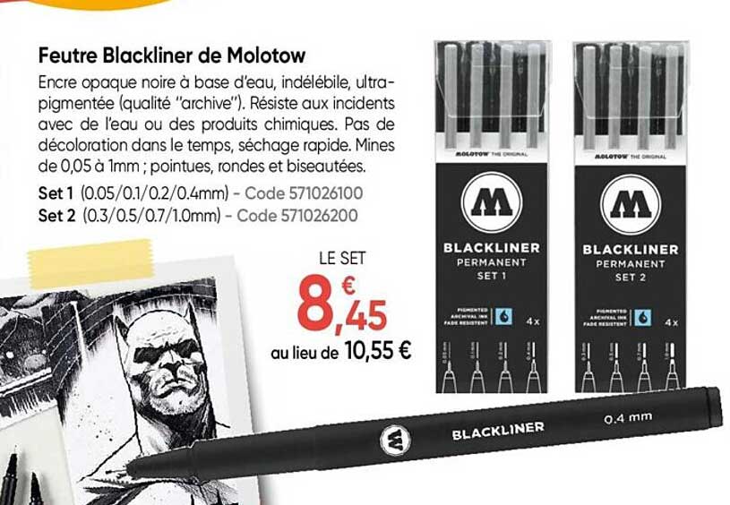 Feutre Blackliner De Molotow