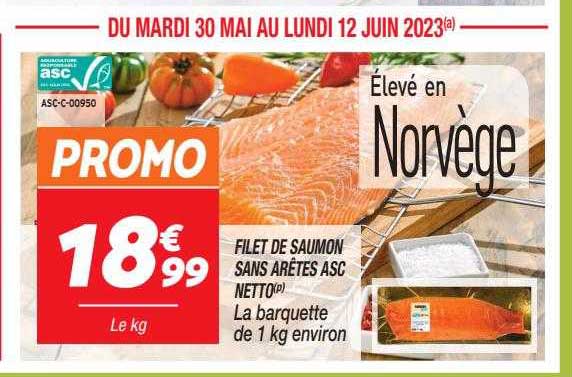 filet de saumon sans arêtes asc netto