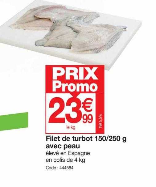 Filet De Turbot 150-250 G Avec Peau