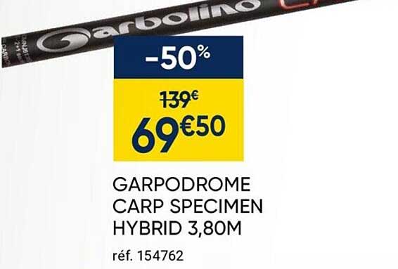 garpodrome carp specimen hybrid 3,80m