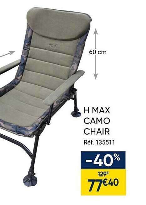 h max camo chair