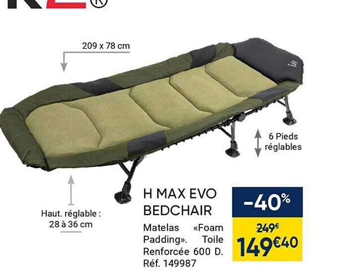 h max evo bedchair