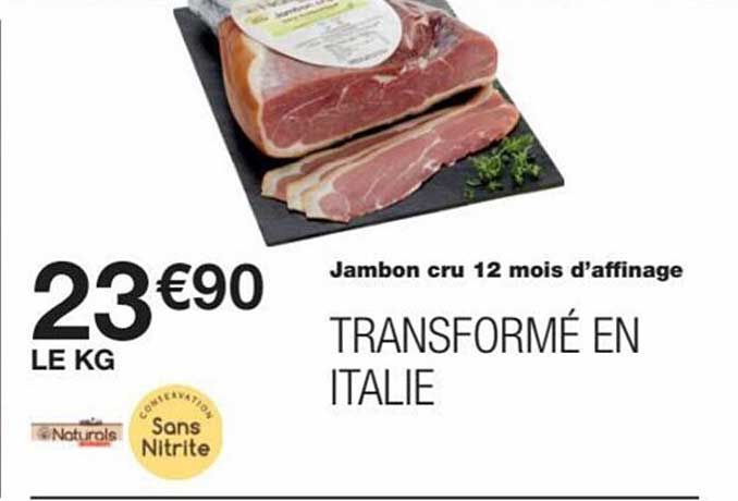 Jambon Cru 12 Mois D'affinage