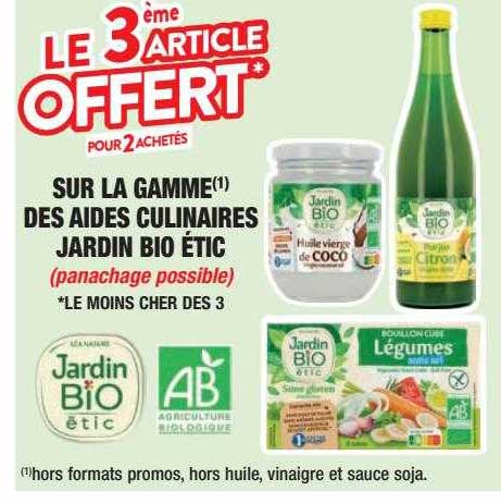 la gamme des aides culinaires jardin bio étic