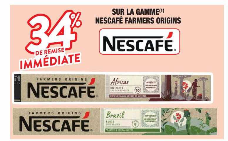 La Gamme Nescafé Farmers Origins