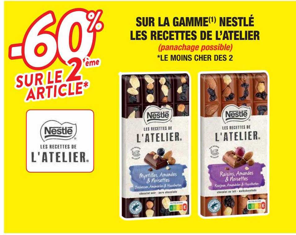 la gamme nestlé les recettes de l'atelier