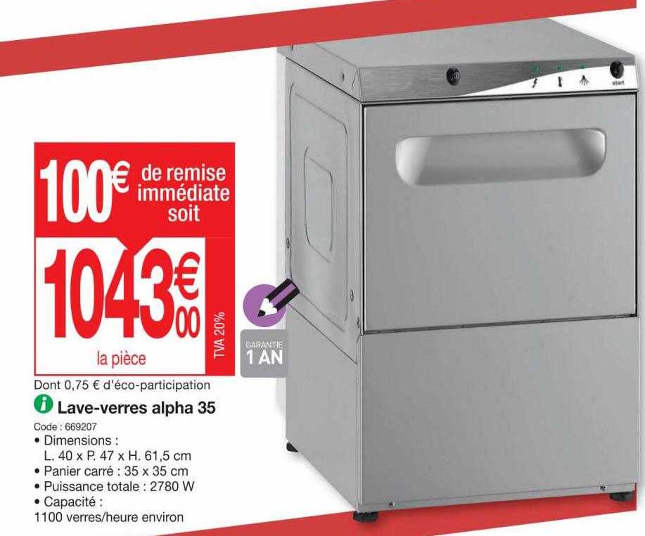 lave-verres alpha 35