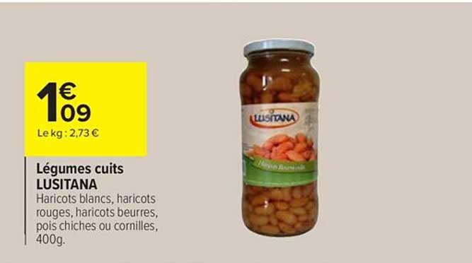 légumes cuits lusitana