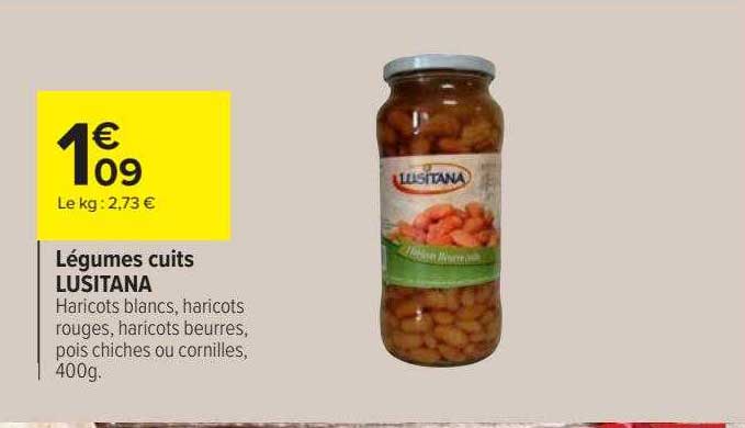 légumes cuits lusitana