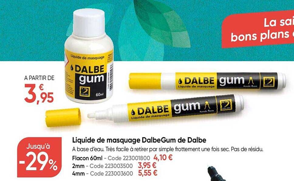 Liquide De Masquage Dalbe Gum De Dalbe