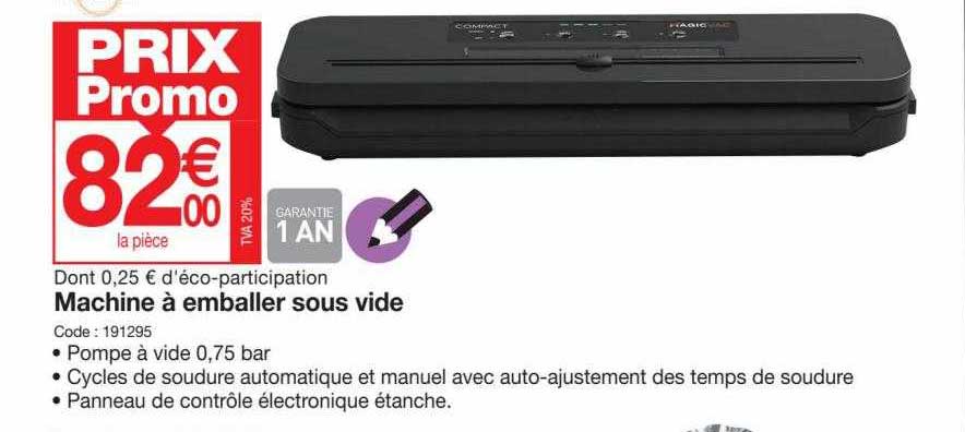 machine à emballer sous vide