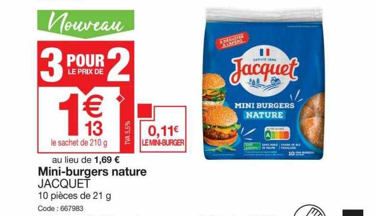 mini-burgers nature jacquet
