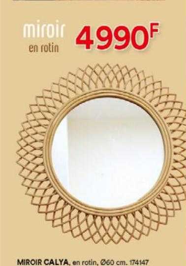Miroir En Rotin