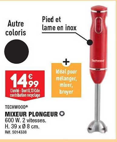 Mixeur Plongeur Techwood