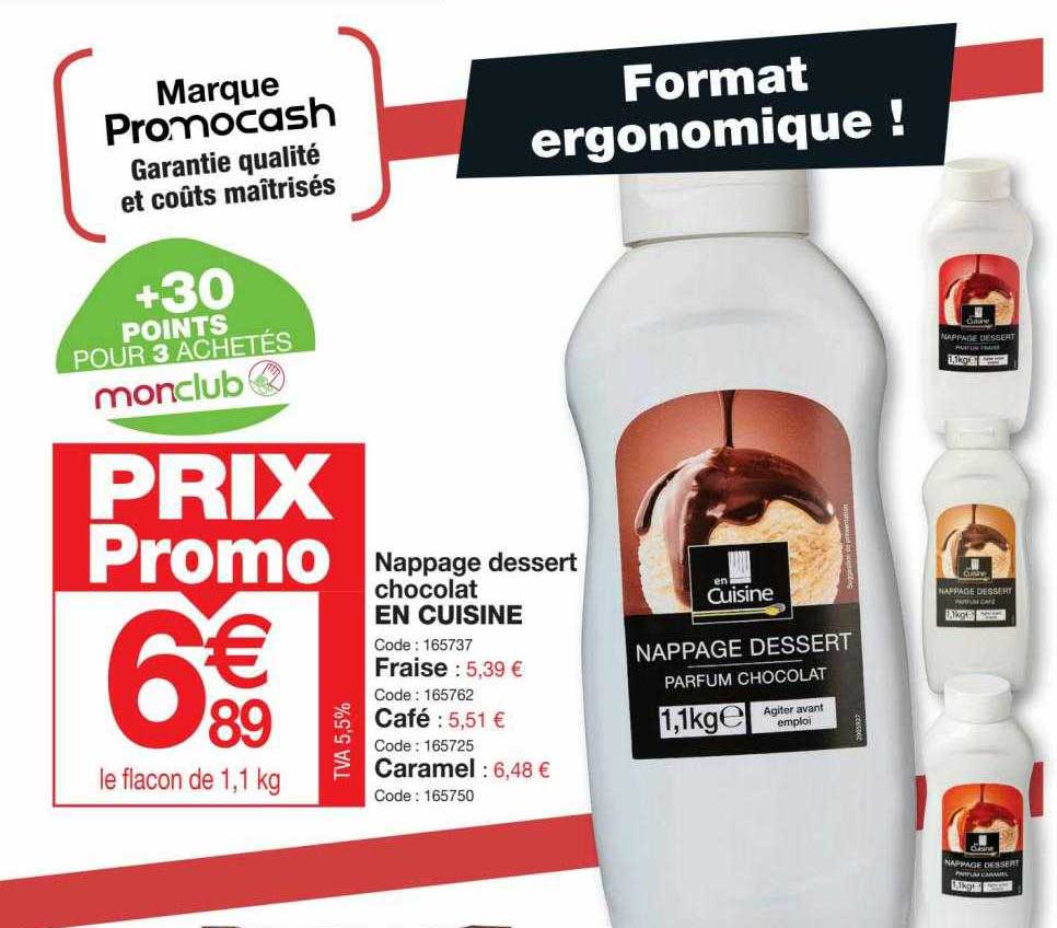 nappage dessert chocolat en cuisine