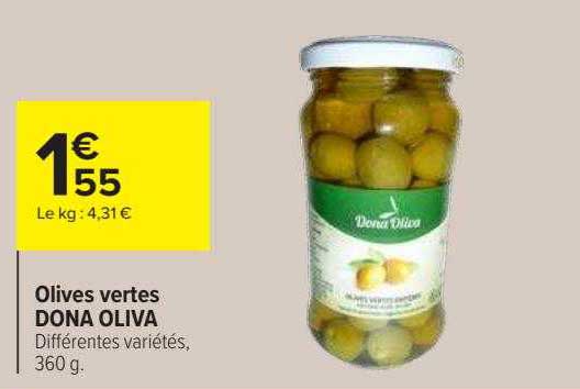 olives vertes dona oliva