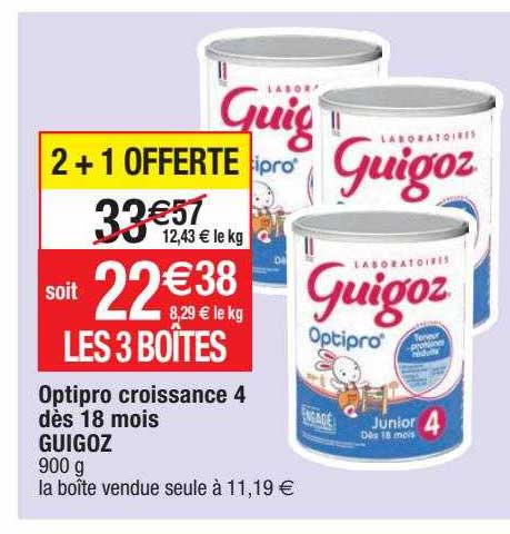 Optipro Croissance 4 Dès 18 Mois Guigoz
