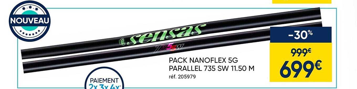 pack nanoflex 5g parallel 735 sw 11.50 m sensas