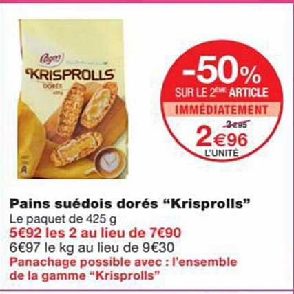 Pains Suédois Dorés "krisprolls"
