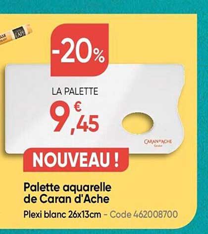 palette aquarelle de caran d'ache