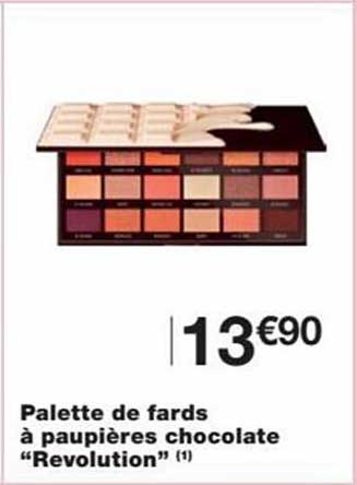 palette de fards à paupières chocolate "révolution"
