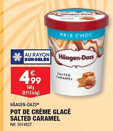 pot de crème glacé salted caramel häagen-dazs