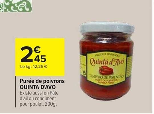 purée de poivrons quinta d'avo