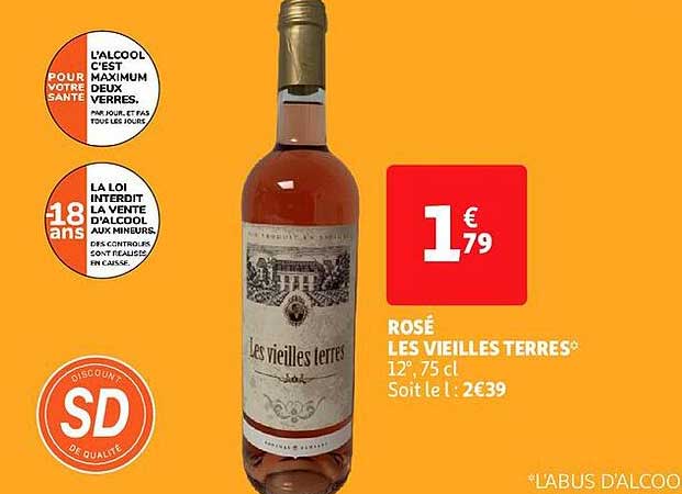 rosé les vieilles terres