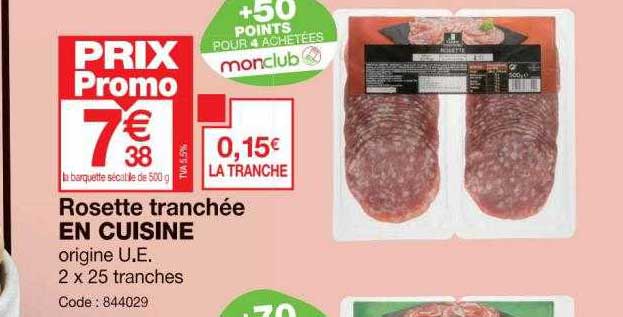 Rosette Tranchée En Cuisine