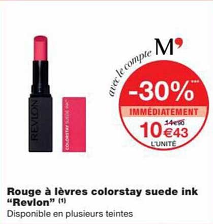 rouge à lèvres colorstay suede ink "revlon"