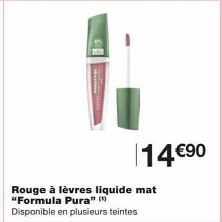 Rouge à Lèvres Liquide Mat "formula Pura"