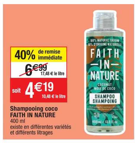 Shampooing Coco Faith In Nature