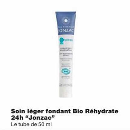 soin léger fondant bio réhydrate 24h "jonzac"