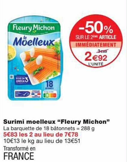 surimi moelleux "fleury michon"