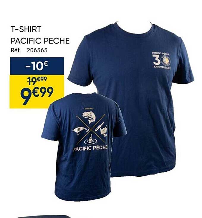 t-shirt pacific pêche